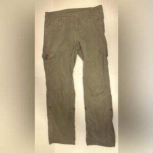 Kuhl Splash Roll Up Pants Hiking Outdoors Women’s Size 12 Patinadye Beige Cargo